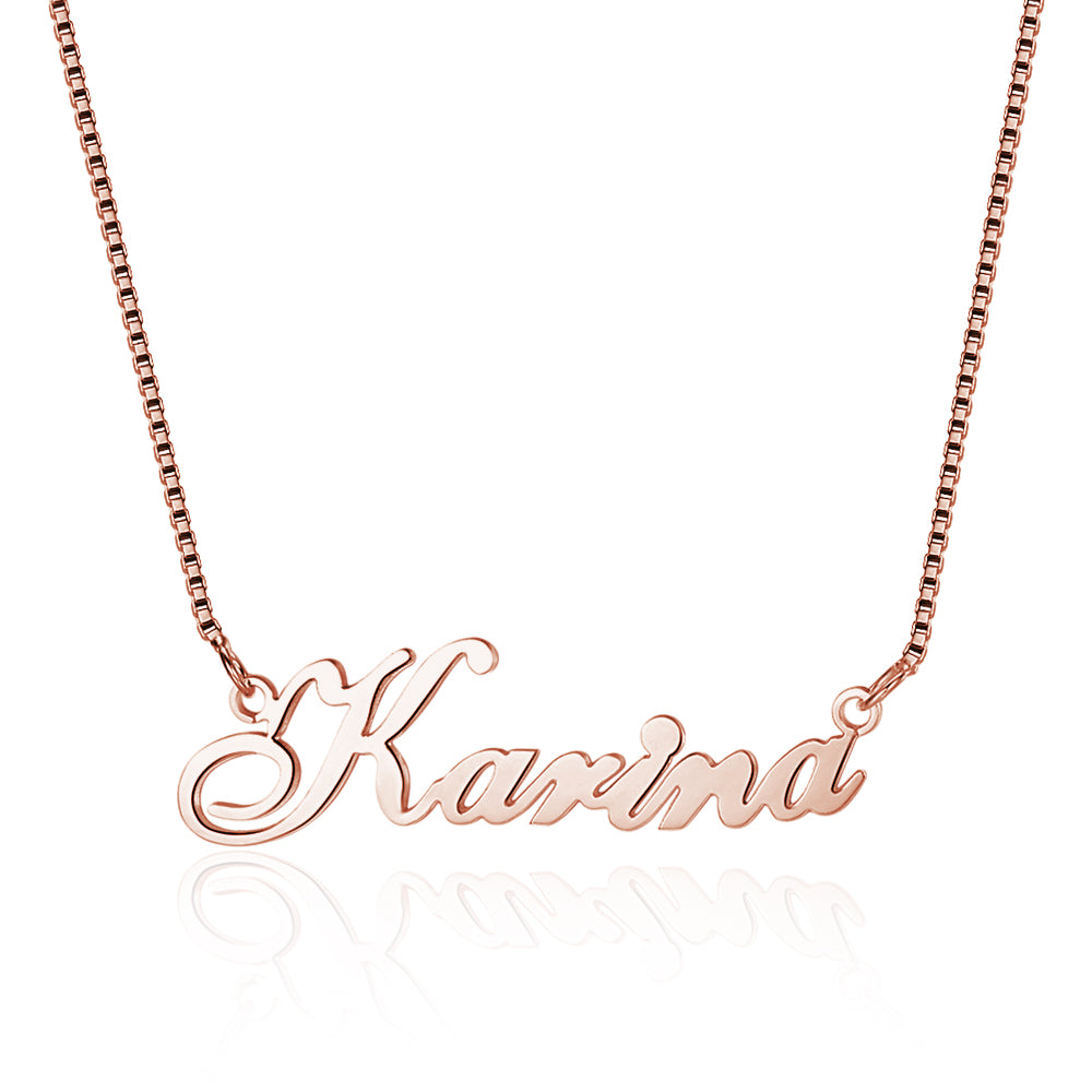 Best Selling Personalized Name Necklace In Gold Plated Sterling Silver