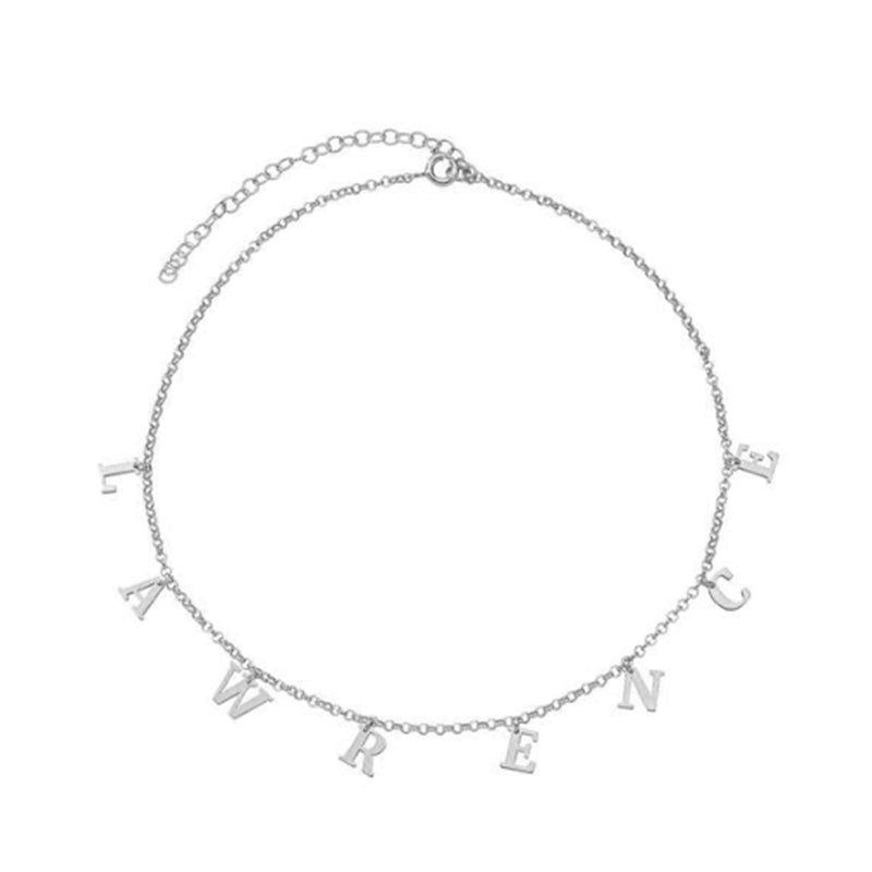 Personalized Letter Bracelet In Gold Plated Sterling Silver